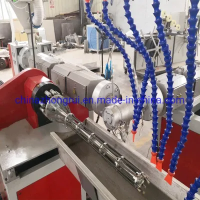 Ligne de production de tuyaux de transport renforcés de bétail/machine en plastique Zhongrui/équipement de tuyau renforcé en plastique PVC